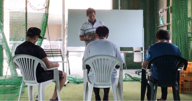 野球教室willのレッスン